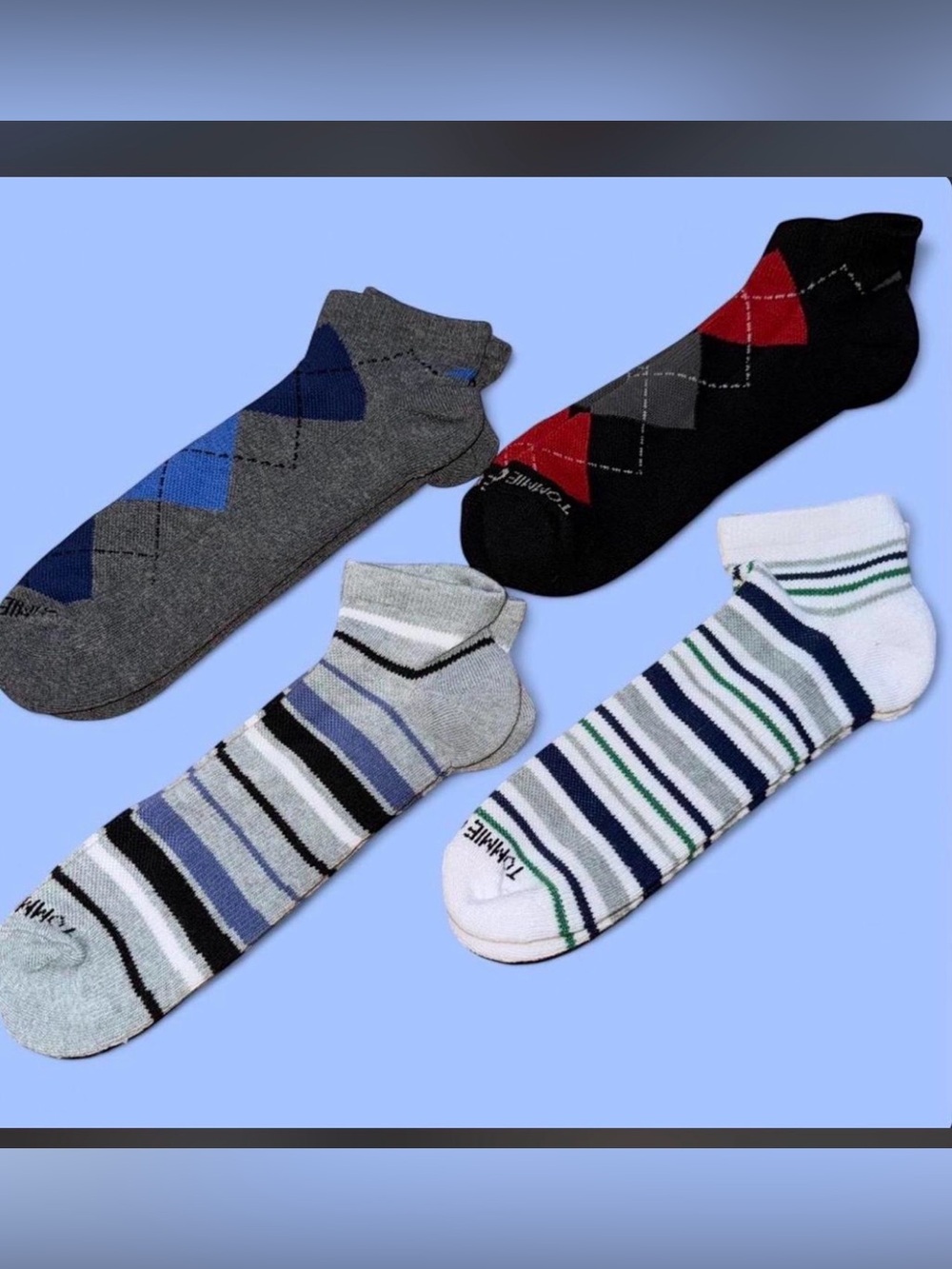 Tommie Copper Men’s Ankle Compression Socks 4-Pack